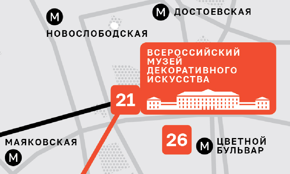 GUIDE MAP «VERA MUKHINA'S MOSCOW»